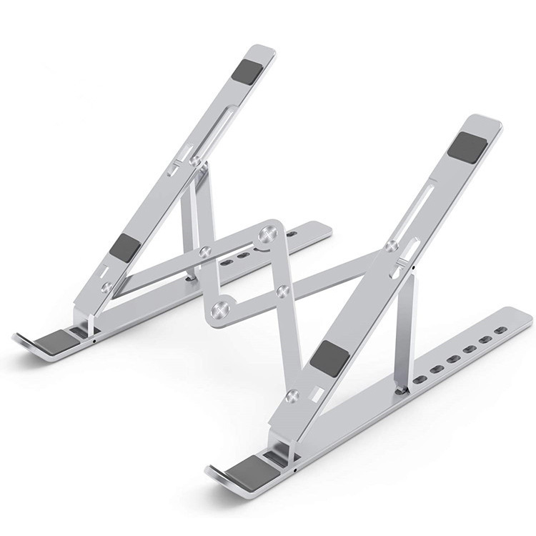 Daghang posisyon nga Nahiangay nga Laptop Stand Foldable Aluminum Computer Holder