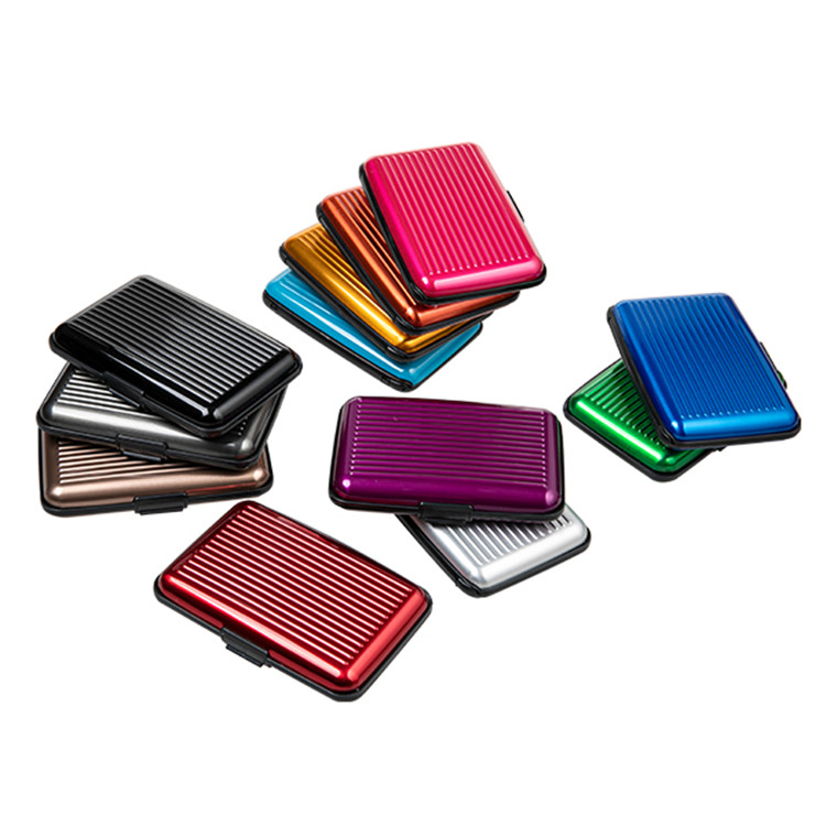 Ang RFID Blocking Aluminum Solid Color Card Case